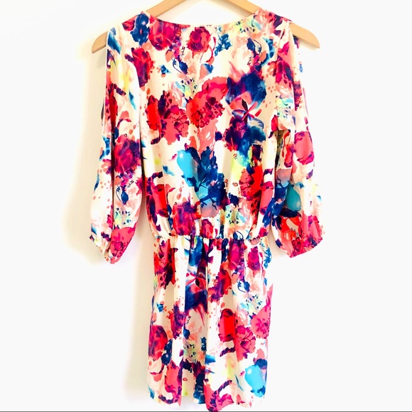 NWT | By Together | Floral Cold Shoulder Romper - Picture 5 of 6
